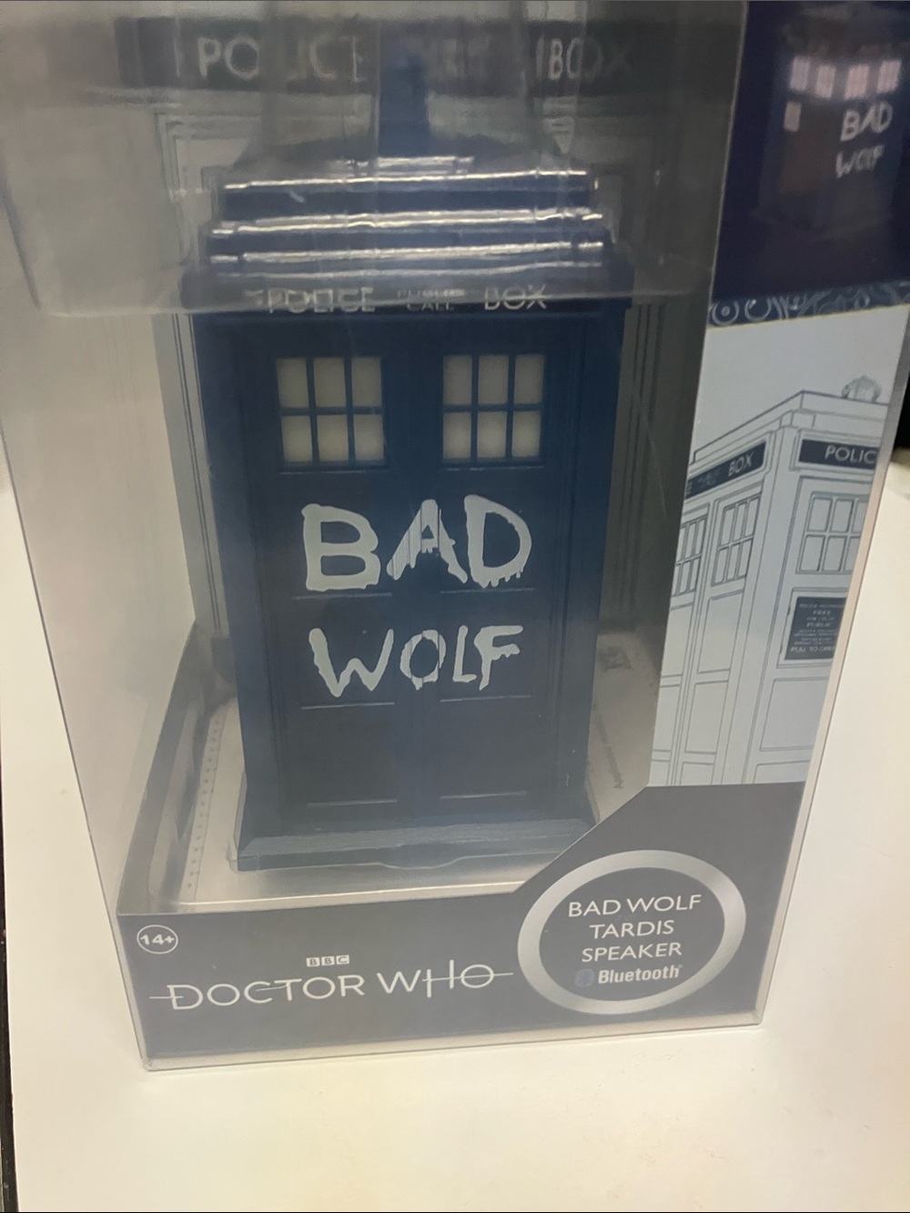 BBc Doctor Who : Blue 'Bad Wolf' TARDIS sound effects Bluetooth Speaker